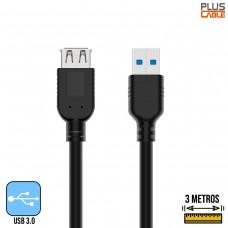 Cabo Extensor USB 3.0 3m USBAF3030 Plus Cable